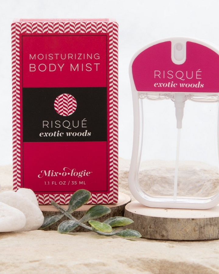 Moisturizing Body Mist Perfume - 12 Scents Mix-o-logie Risque - Exotic Woods