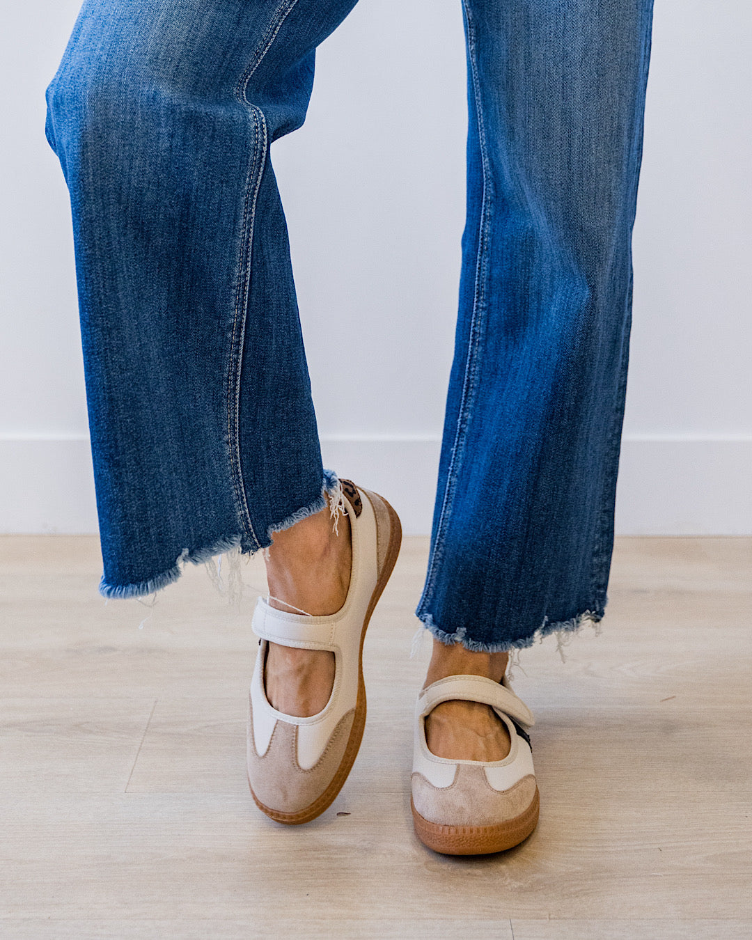 NEW! Corkys Calm Down Mary Jane Sneakers - Sand Combo Corkys Footwear