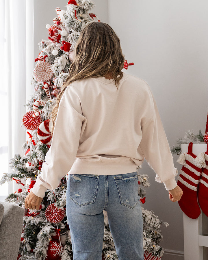 NEW! Falala Cream Sweatshirt Tres Bien