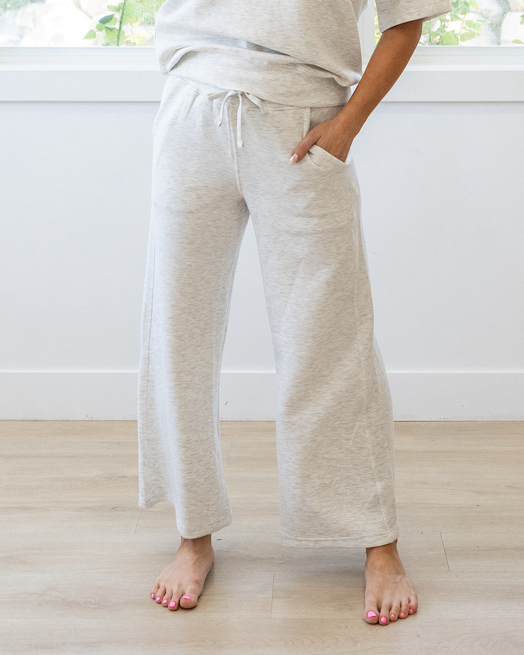 Kendall Scuba Fabric Wide Leg Pants - Color Options Available!