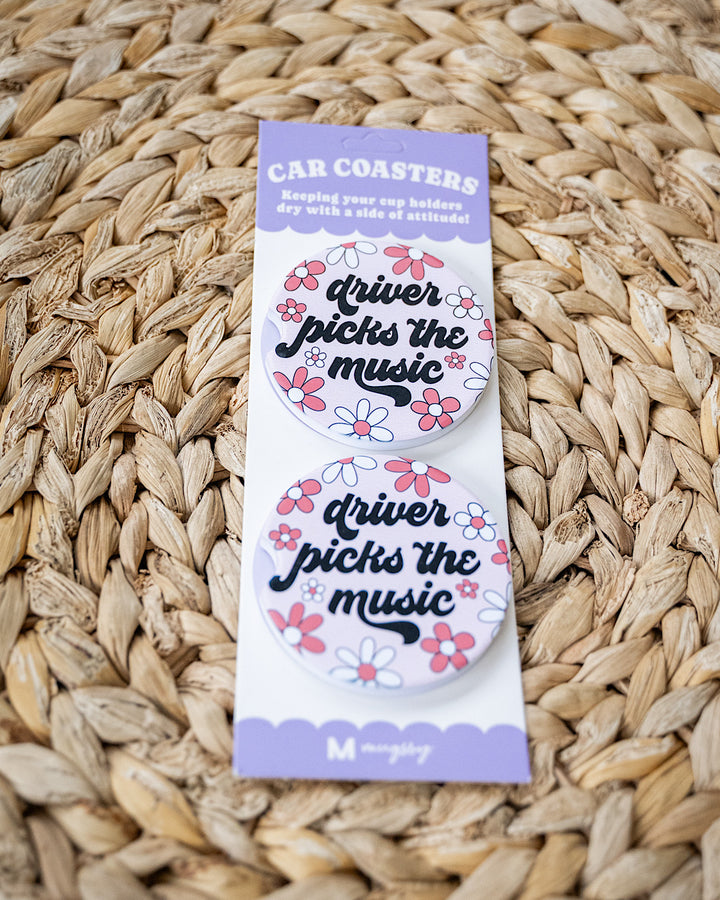 Car Coasters - 8 Options Mugsby One Size Driver Picks the Music