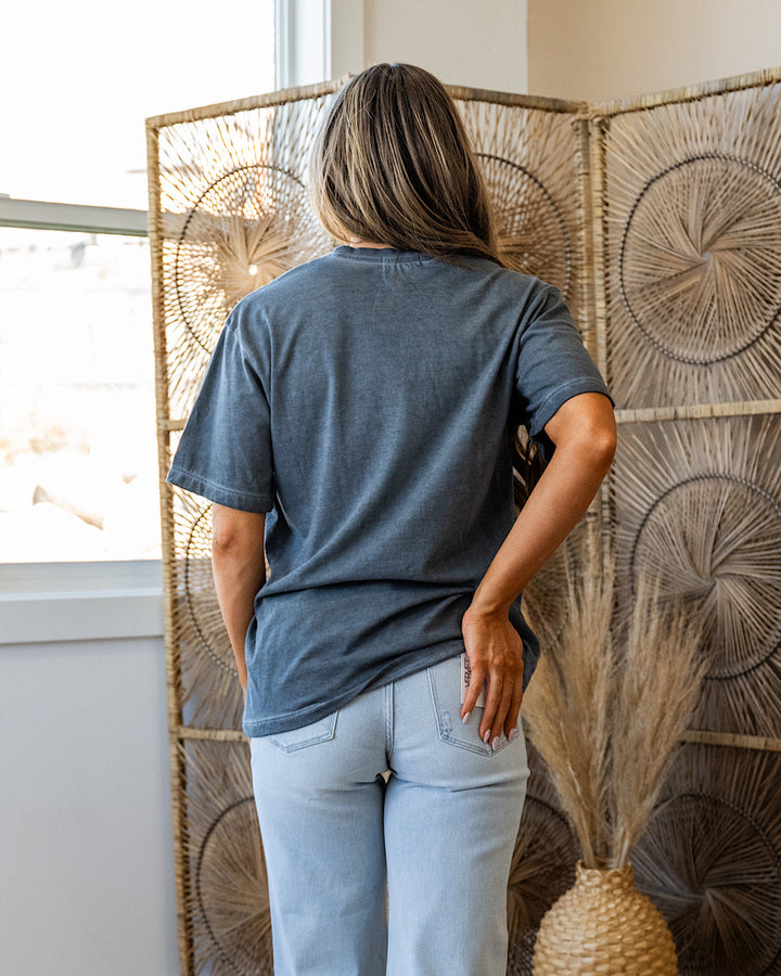 Puff Lightning Bolt Black Mineral Wash Tee Zutter