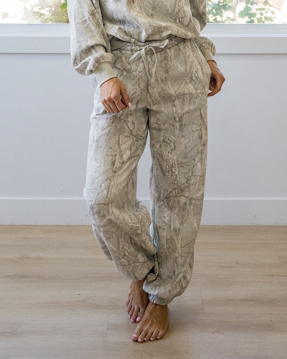 Gray Camo Joggers Double Zero