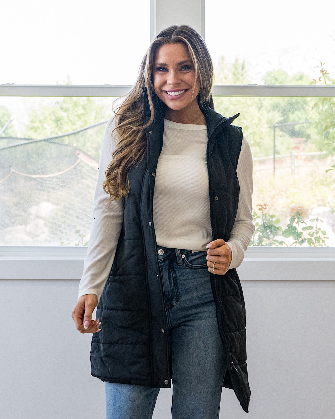 Harlow Long Vest - Color Options Available! Michelle Mae Black