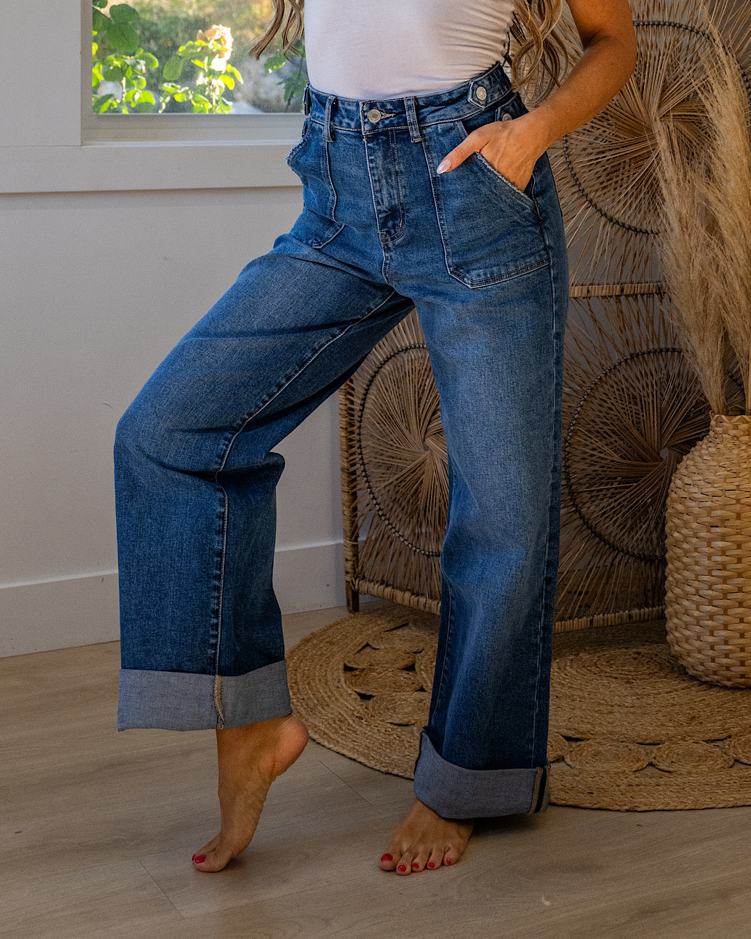 KanCan Elsie 90's Wide Leg Trouser Jeans SALE KanCan