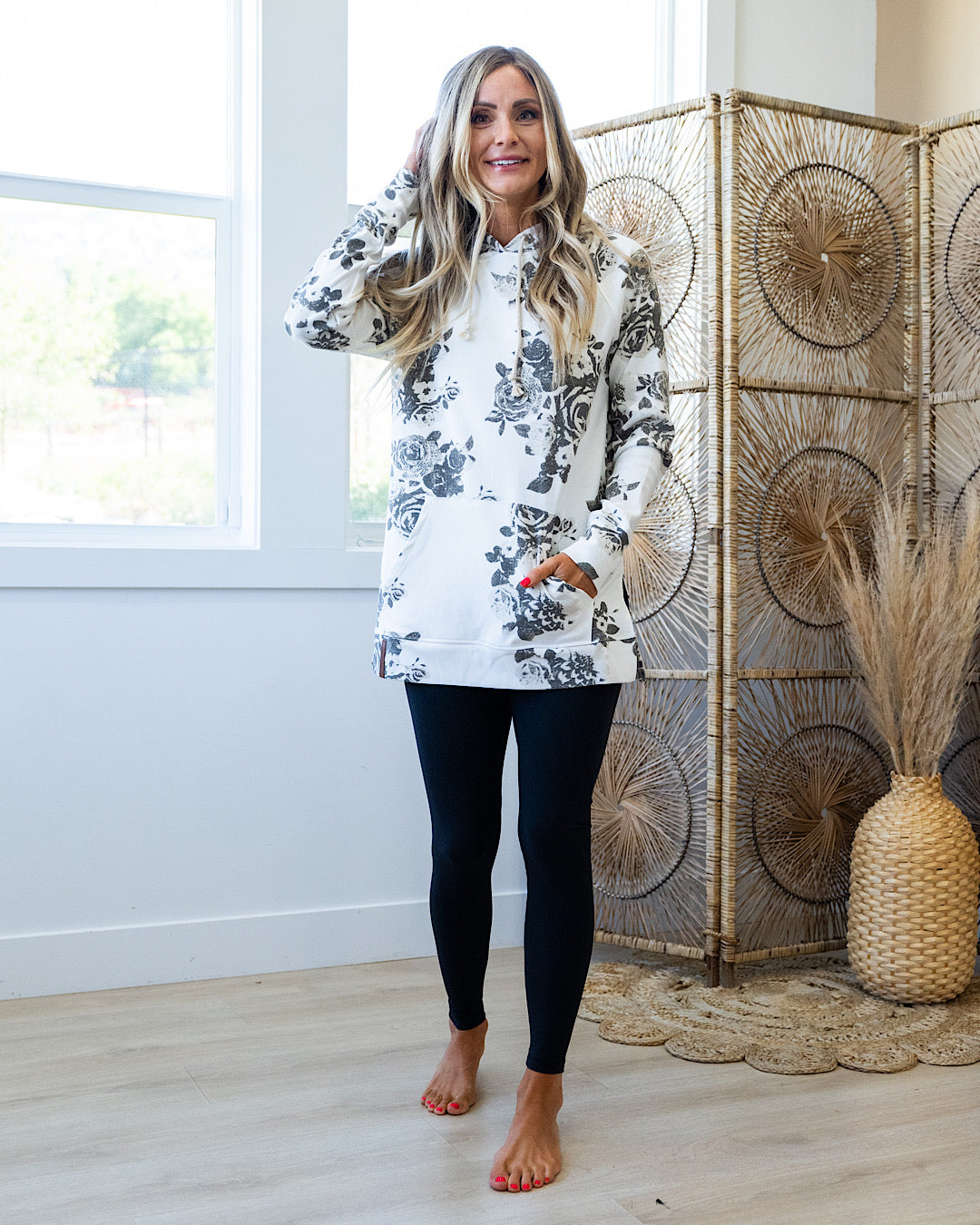 Ampersand Ave Hopelessly Devoted Sideslit Hoodie FINAL SALE Ampersand Ave