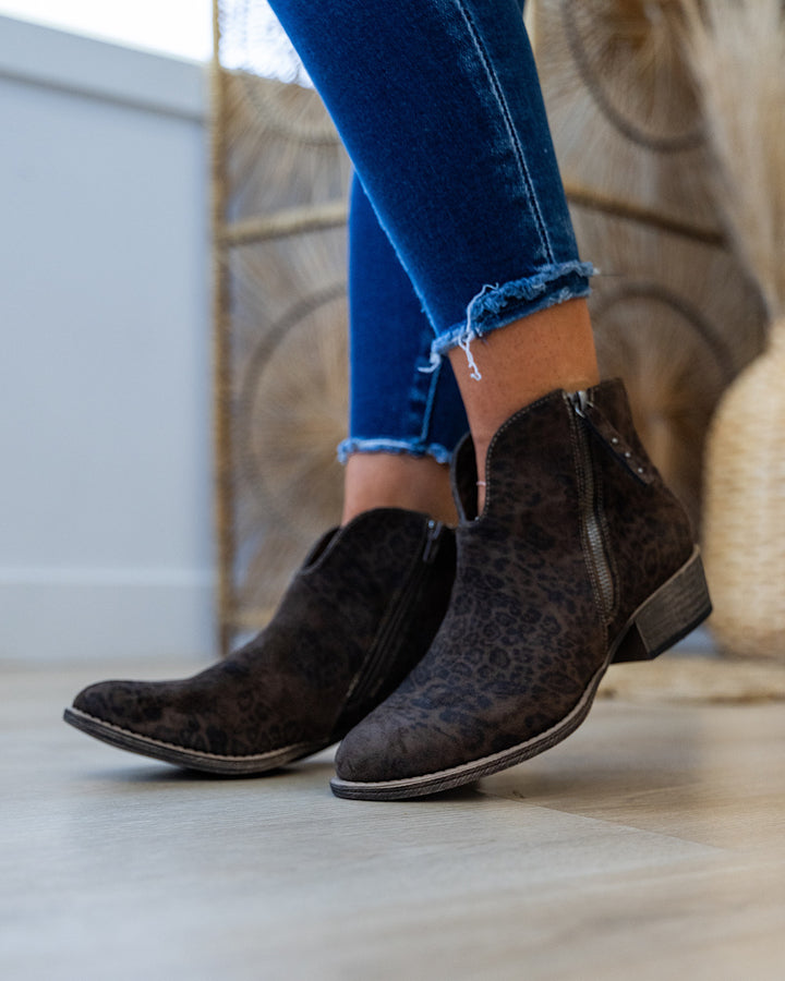 Very G Charming Boots - Taupe Leopard FINAL SALE Very G