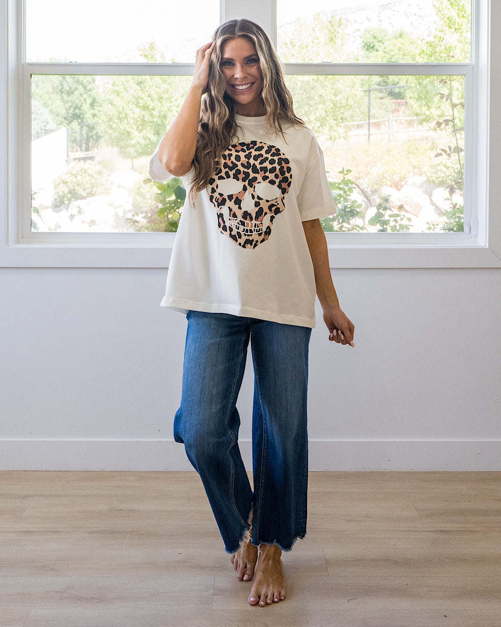 NEW! Ampersand Ave Purr-fectly Spooky Boyfriend Tee Ampersand Ave