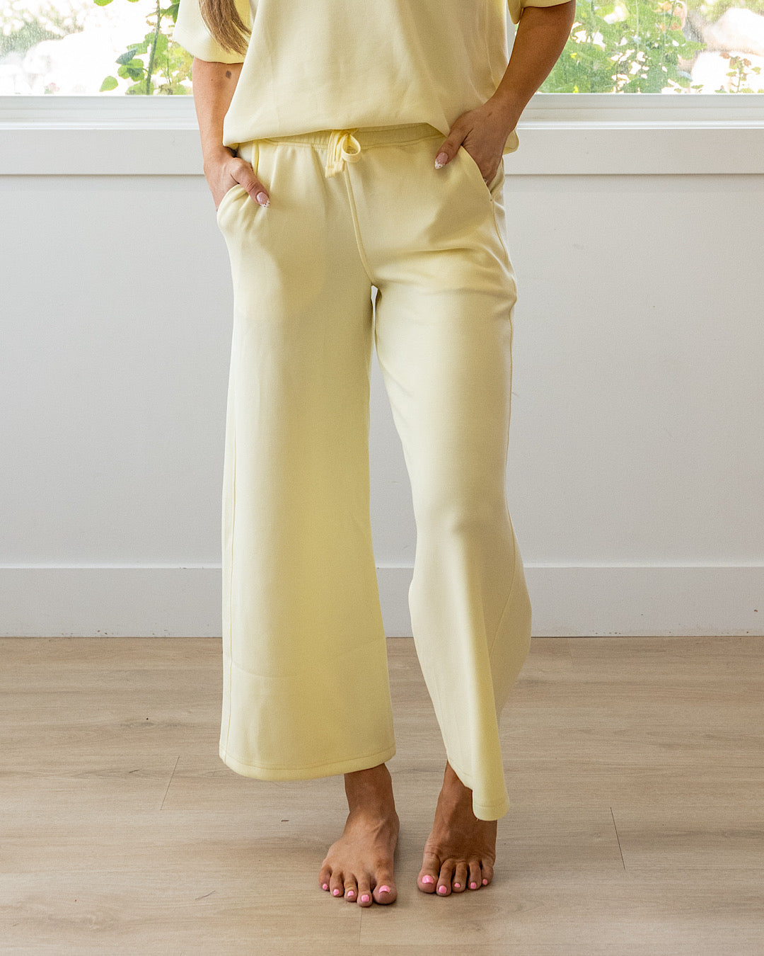 NEW! Kendall Scuba Fabric Wide Leg Pants - Lemonilla Rae Mode