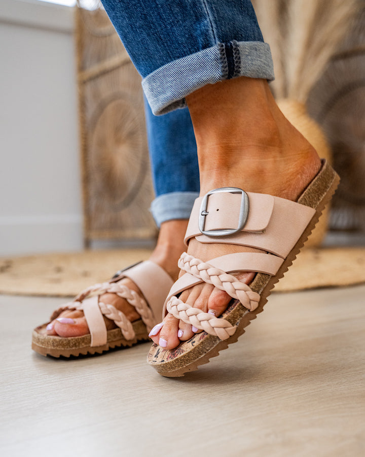 Very G Nora 3 Criss Cross Sandals - Blush FINAL SALE Very G
