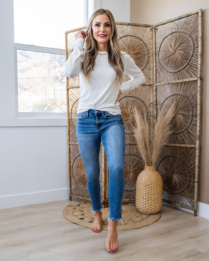 Stacy Long Sleeve Top - White Thread & Supply