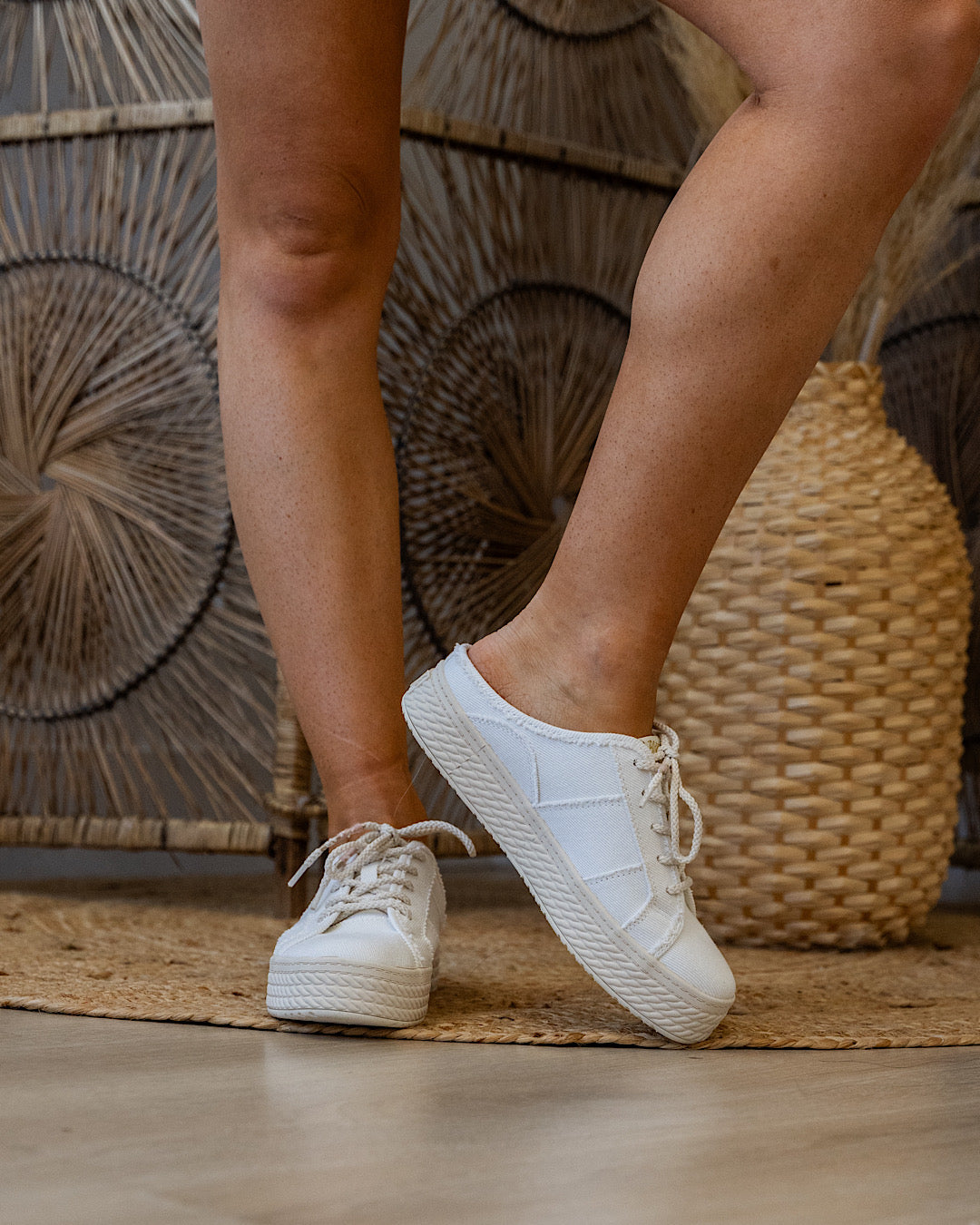 NEW Blowfish Super Slide Sneakers - White FINAL SALE Blowfish