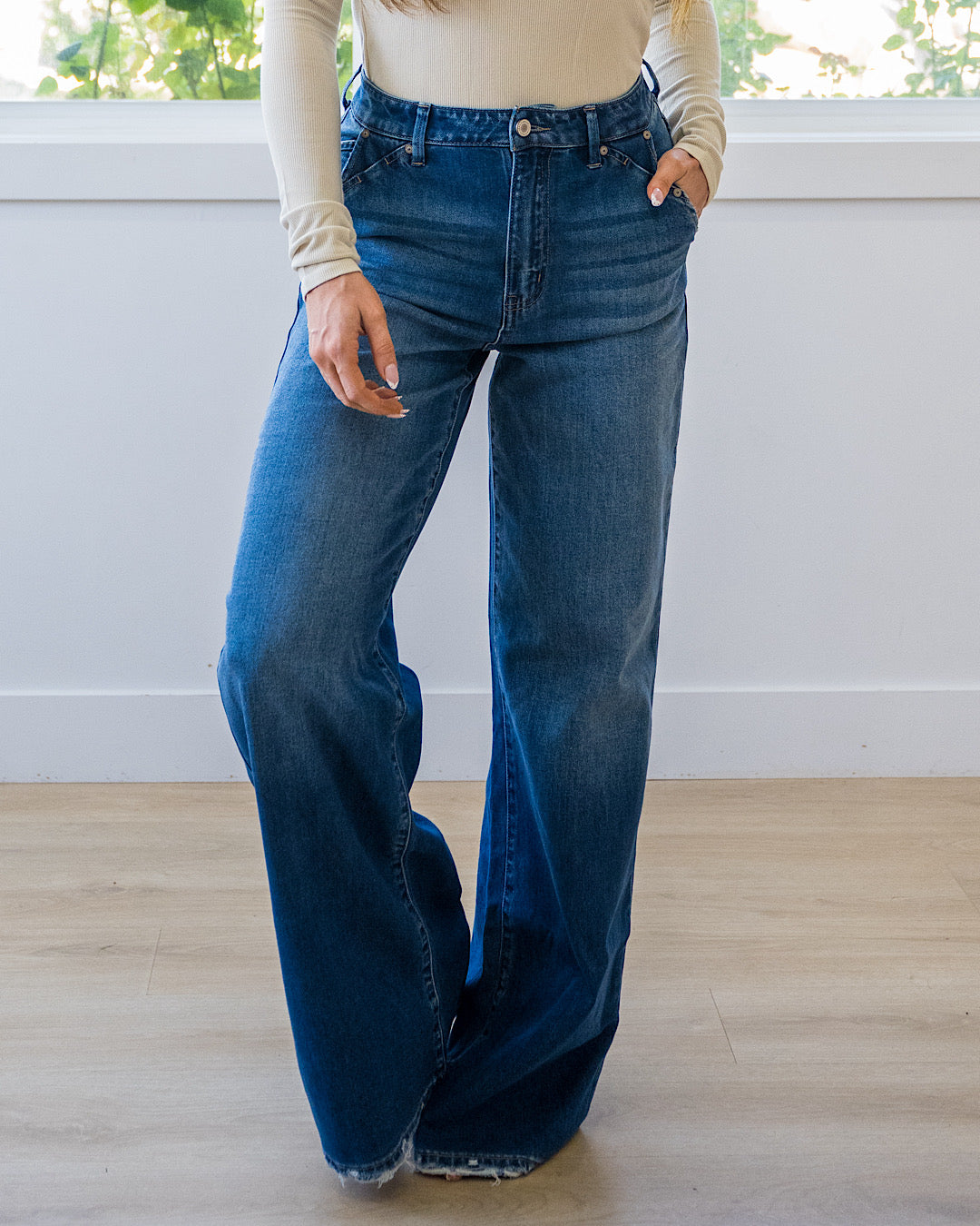 KanCan Take Away Wide Leg Trouser Jeans KanCan