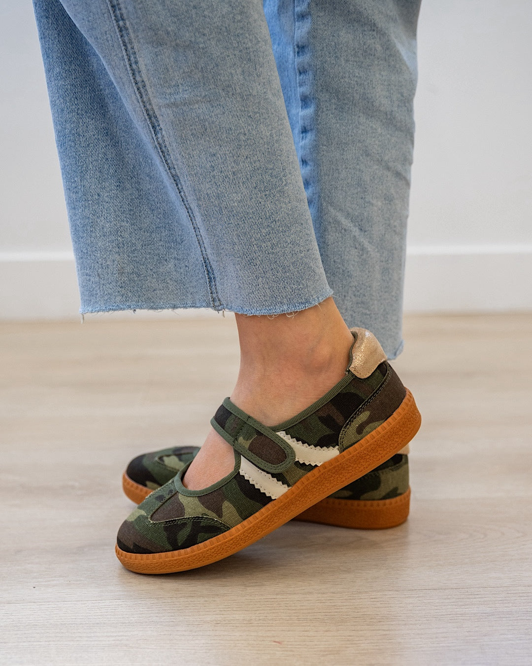 Corkys Calm Down Mary Jane Sneakers - Camo Corkys Footwear
