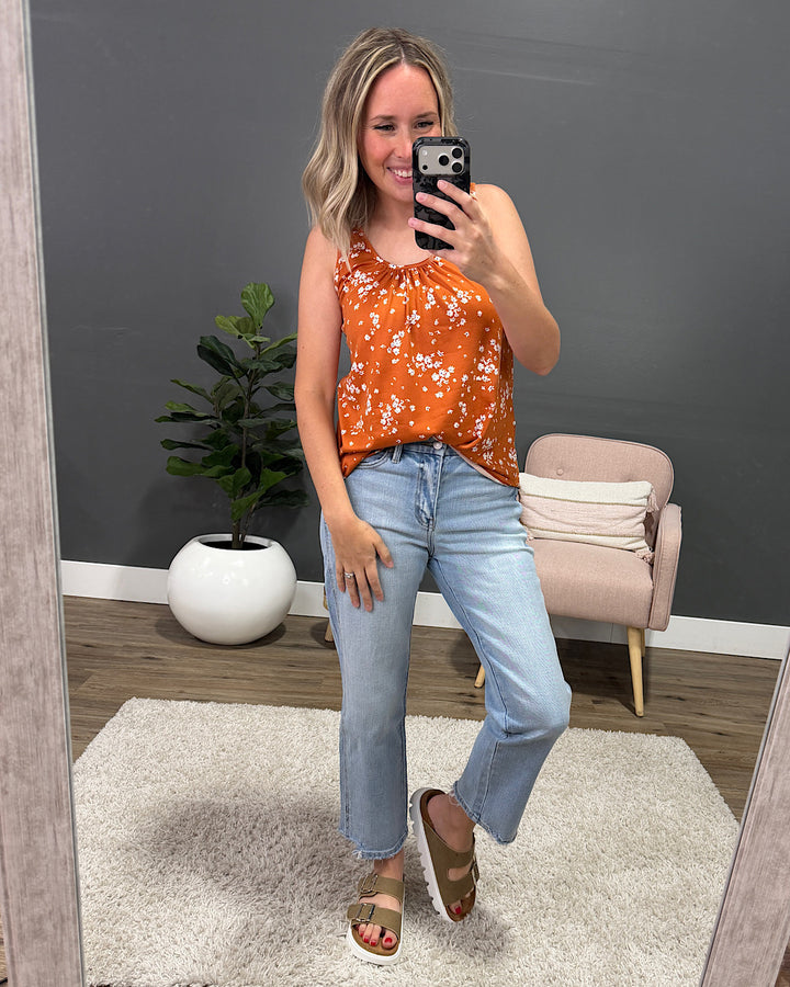 NEW! Octavia Floral Tank Top - Cinnamon PS Kate