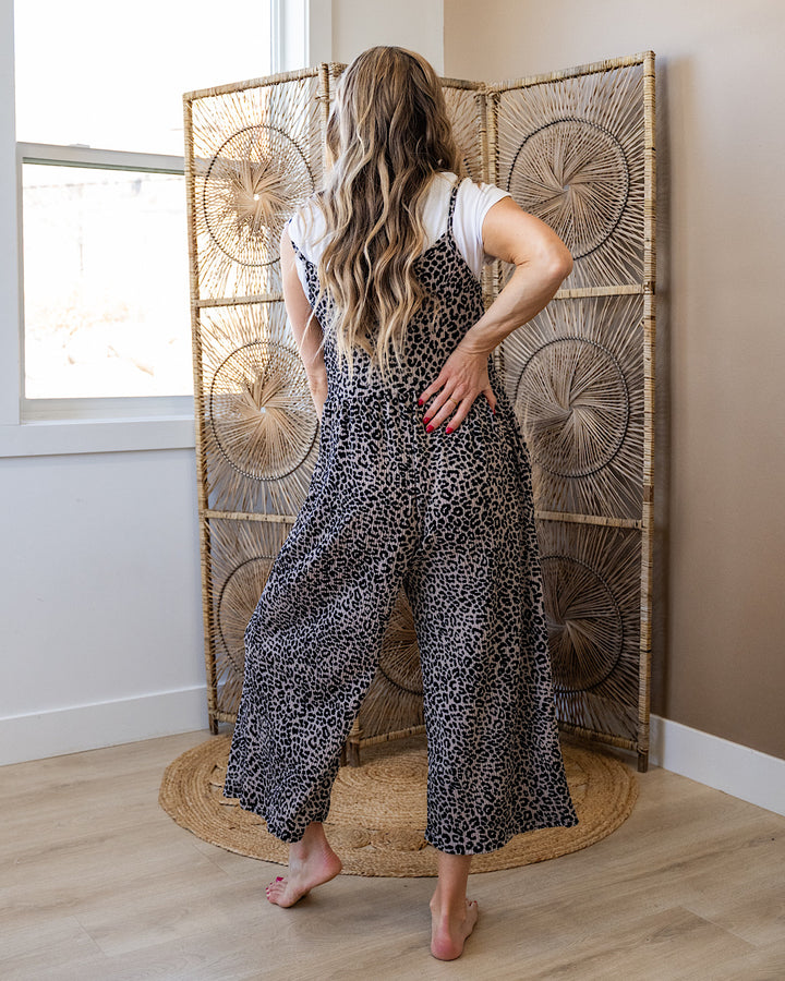 Esme Corded Leopard Print Jumpsuit Lovely Melody