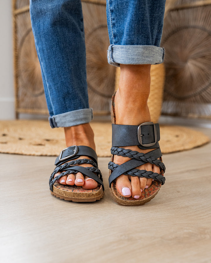 Very G Nora 3 Criss Cross Sandals - Black FINAL SALE Very G