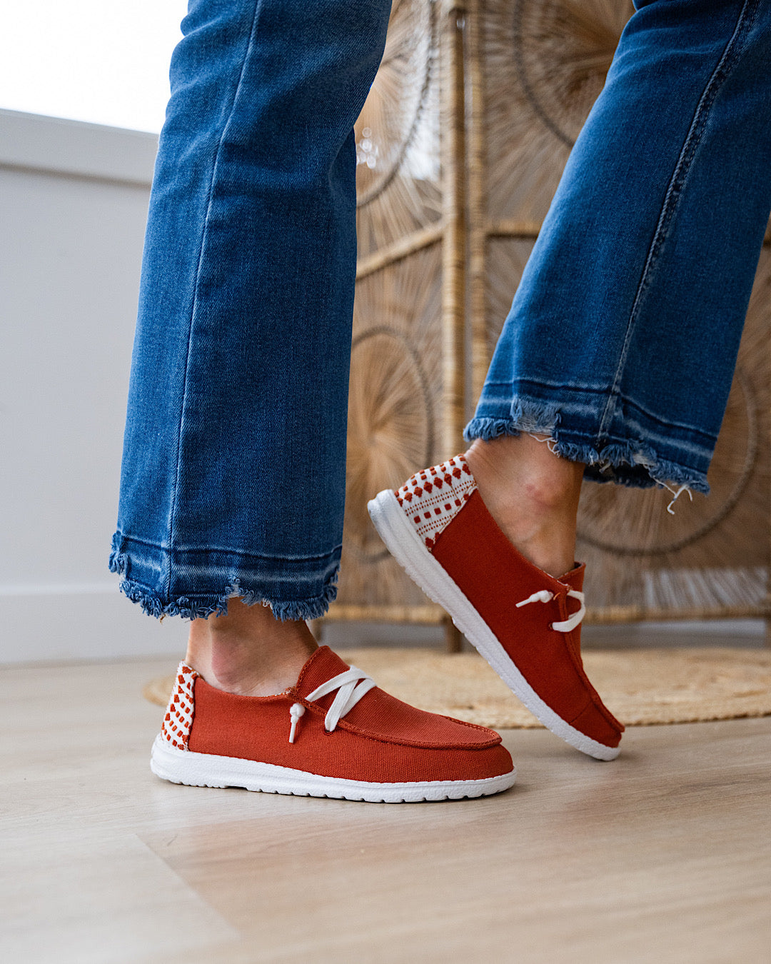 Gypsy Jazz Hazel Slip on Sneakers - Rust FINAL SALE Very G