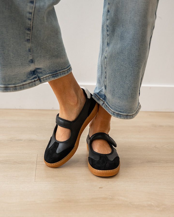 Corkys Calm Down Mary Jane Sneakers - Black Corkys Footwear