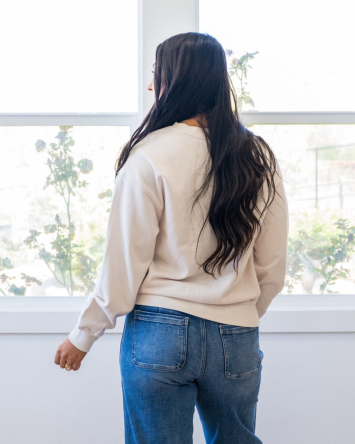 USA Ivory Sweatshirt Tres Bien
