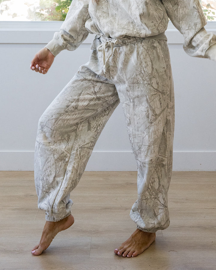 Gray Camo Joggers Double Zero