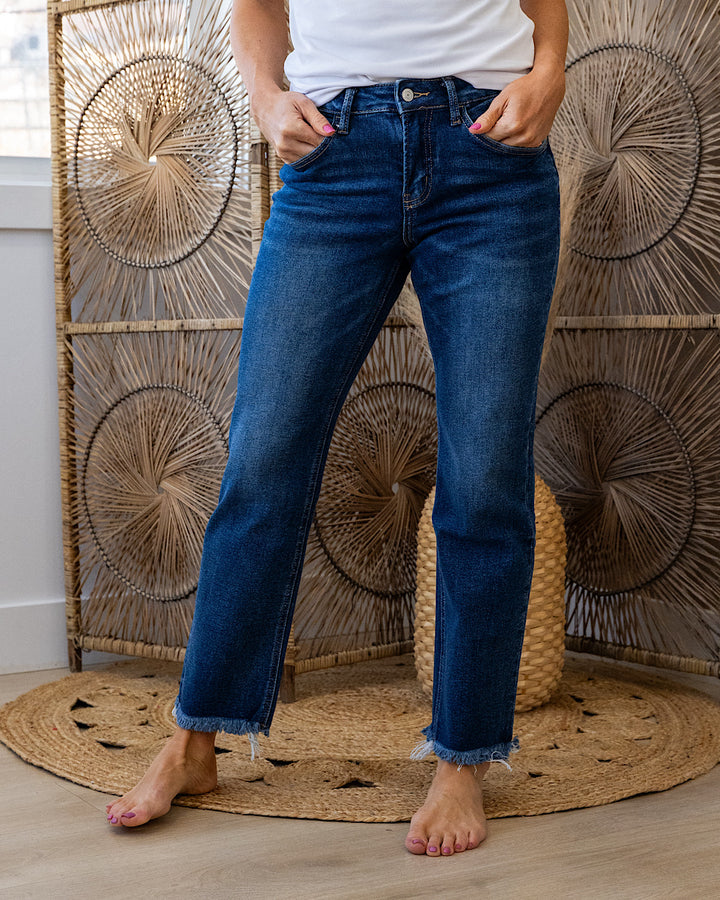 Lovervet Remember Me Non Distressed Straight Jeans Vervet