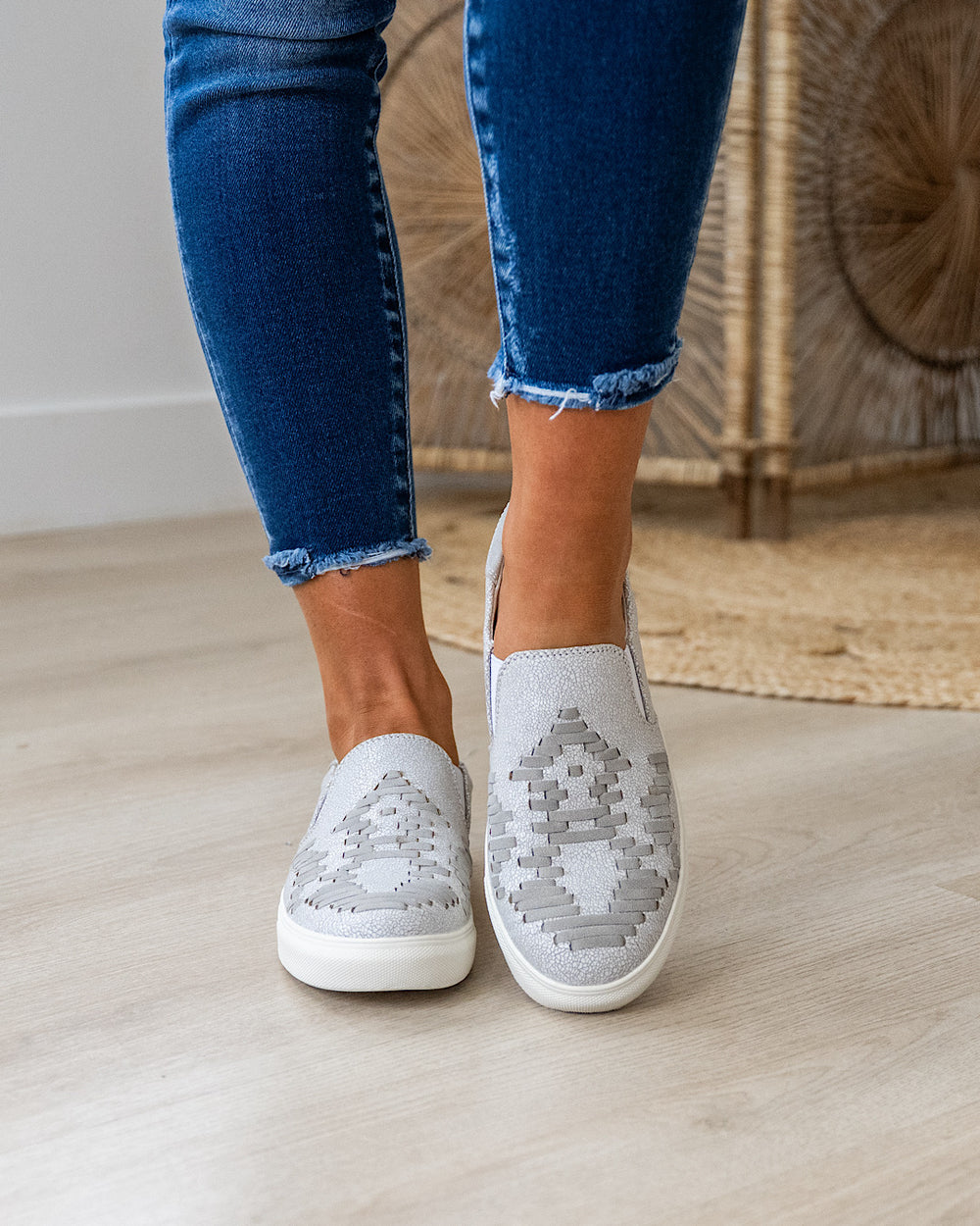 Very G Marian Slip On Sneakers- Light Gray Very G