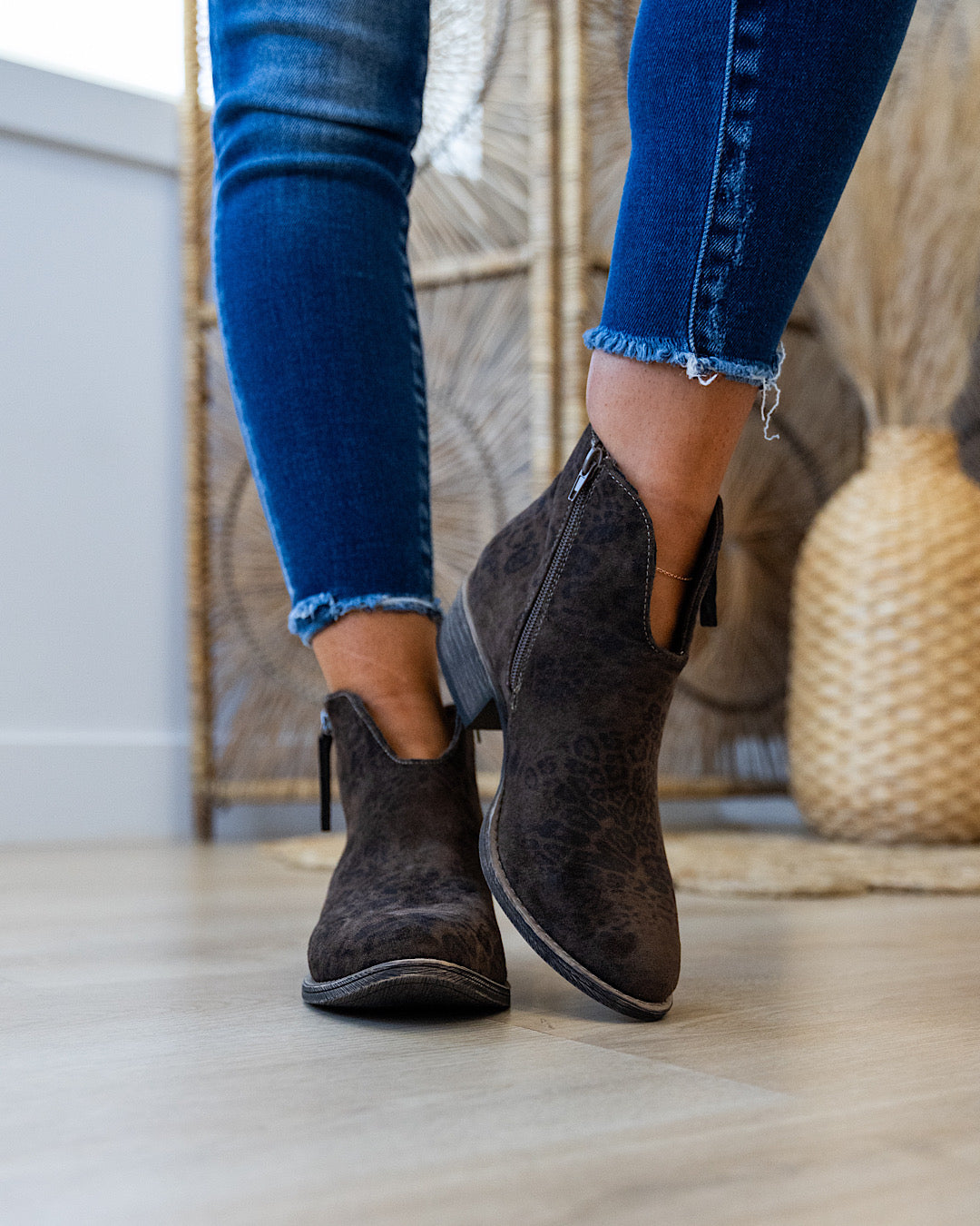 Very G Charming Boots - Taupe Leopard FINAL SALE Very G