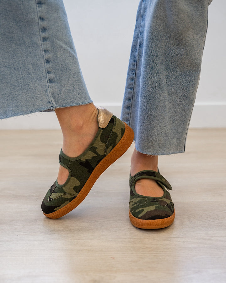 Corkys Calm Down Mary Jane Sneakers - Camo Corkys Footwear