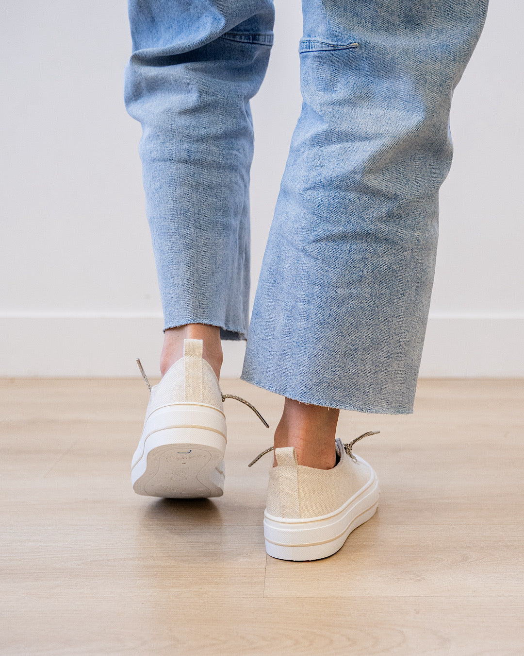 Very G Harmon Sparkle Sneakers - Natural Very G