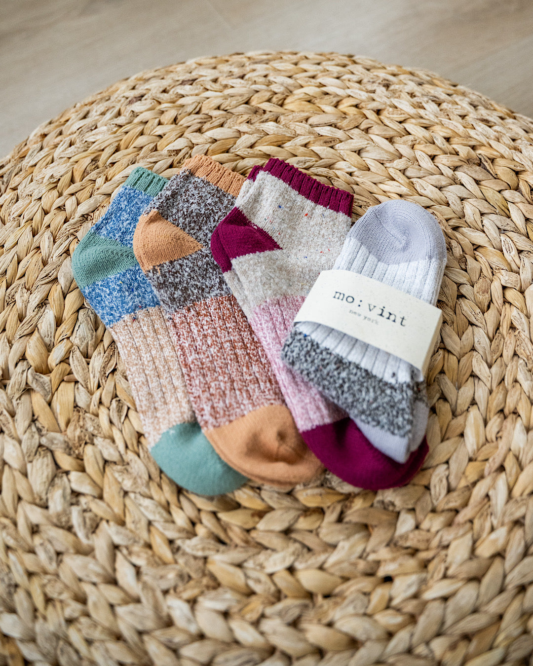 Cozy Marled Color Block Socks - 4 Options Very J