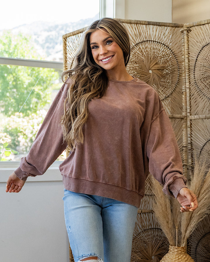 Never Better Sweatshirt - Color Options Available! Hyfve Chestnut