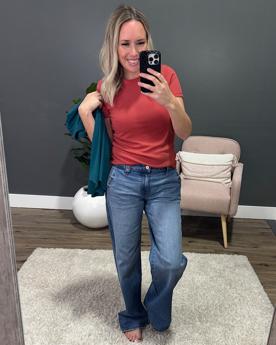 Brenley Ribbed Knit Top - Terracotta Wishlist