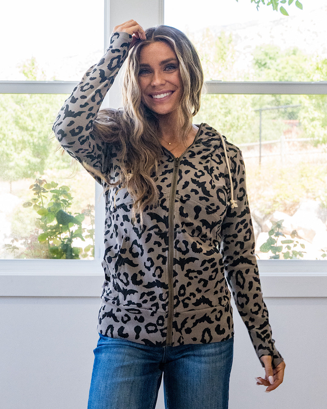 NEW! Ampersand Ave Feline Batty FullZip Sweatshirt Ampersand Ave