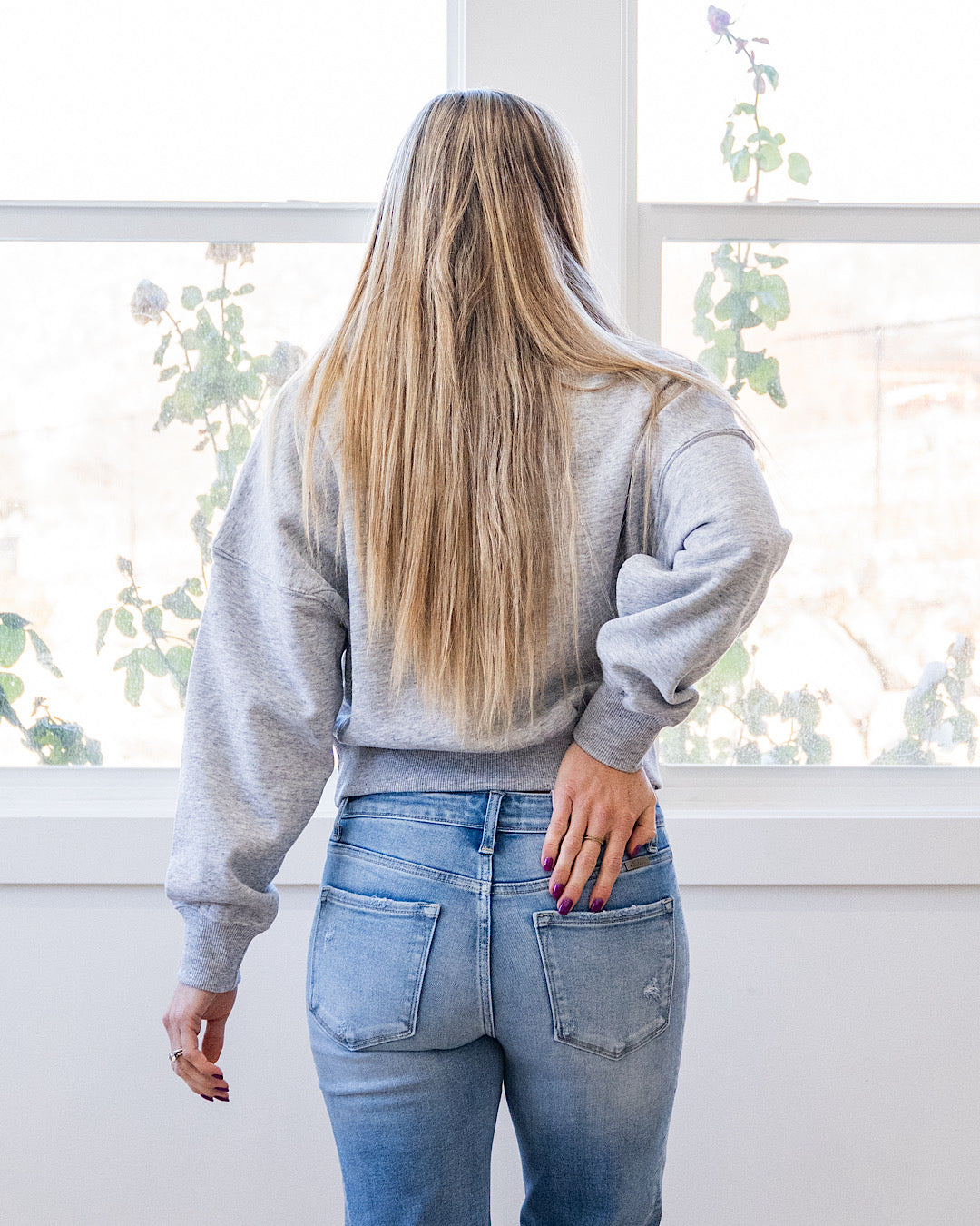 Dakota Half Zip Pullover - Light Heather Gray Reflex