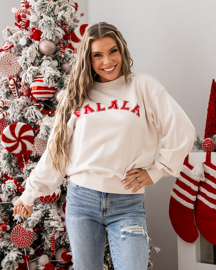 NEW! Falala Cream Sweatshirt Tres Bien
