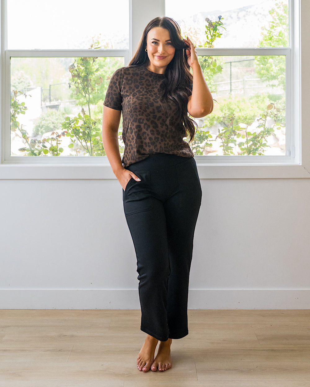 The Work Straight Pants - Black Michelle Mae