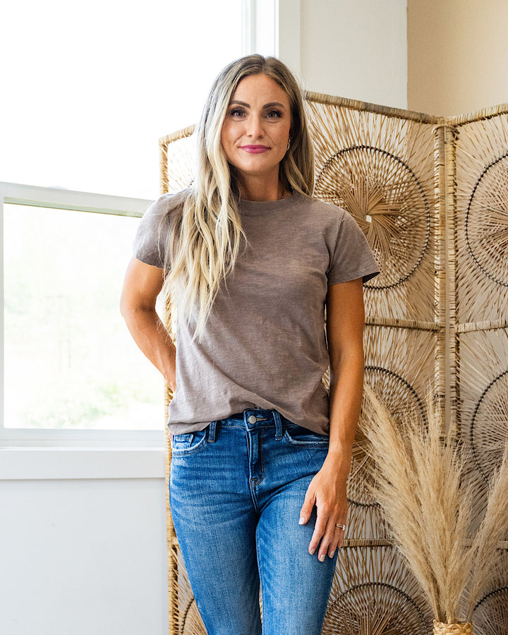 Melinda Short Sleeve Top - Color Options Available! Be Cool Mocha