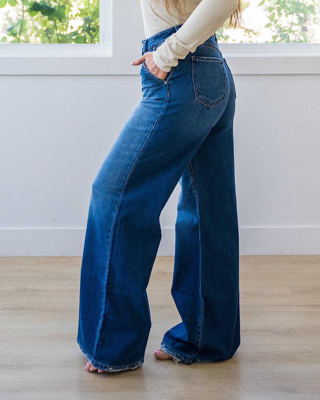 KanCan Take Away Wide Leg Trouser Jeans KanCan