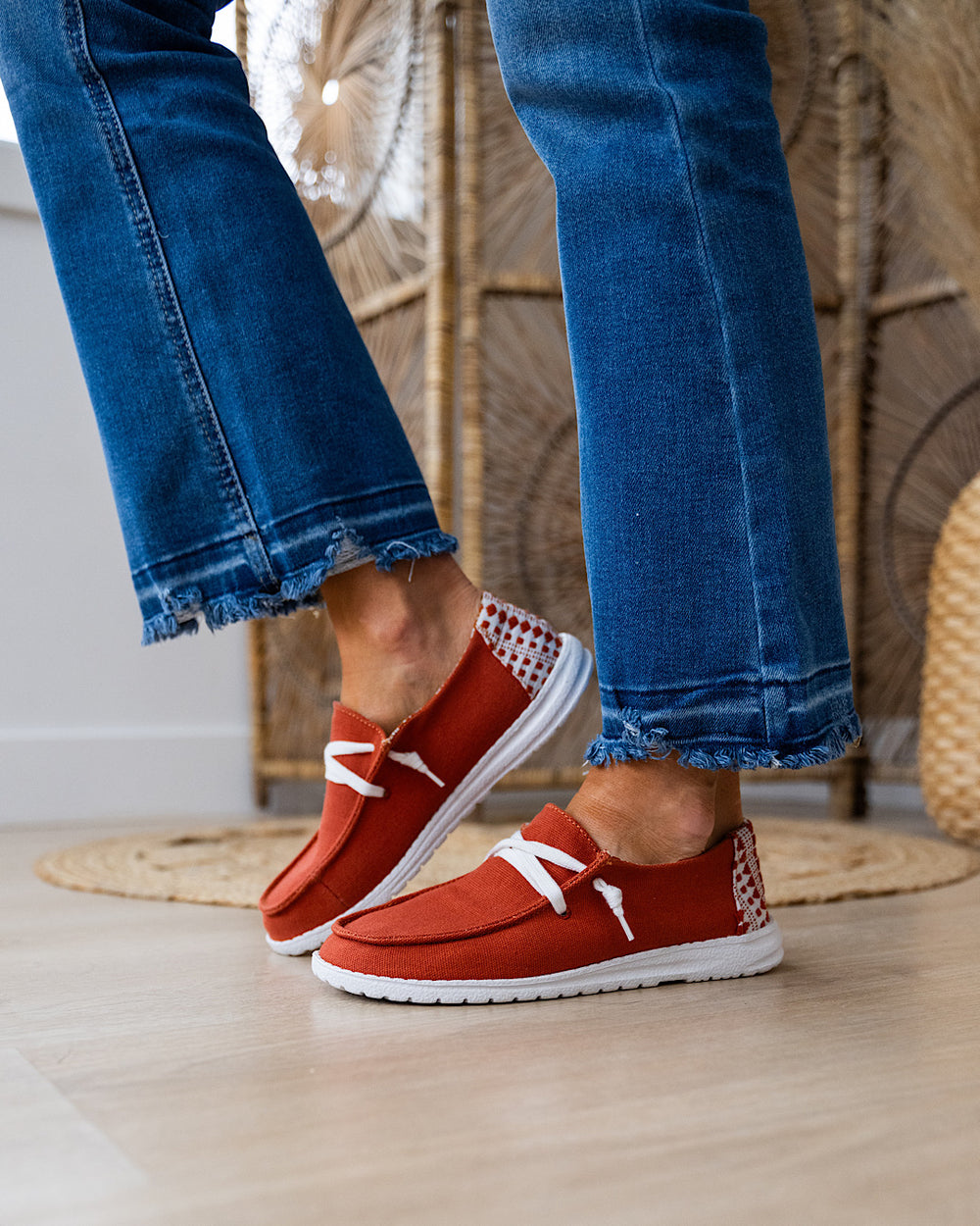 Gypsy Jazz Hazel Slip on Sneakers - Rust FINAL SALE Very G