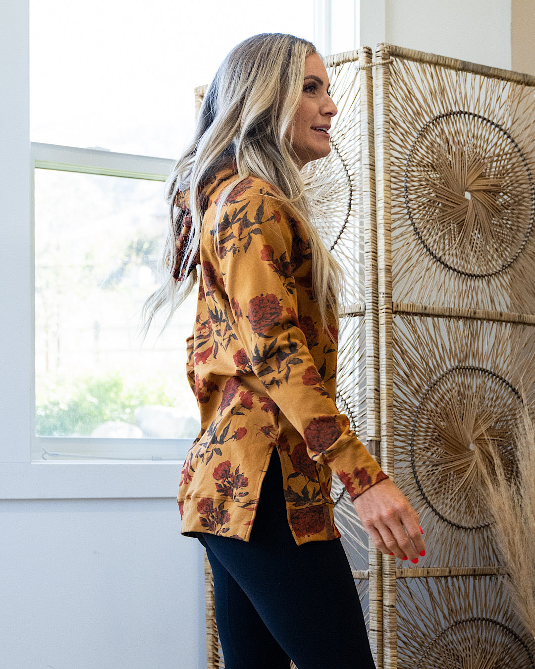 Ampersand Ave Garden Glamour Sideslit Hoodie FINAL SALE Ampersand Ave