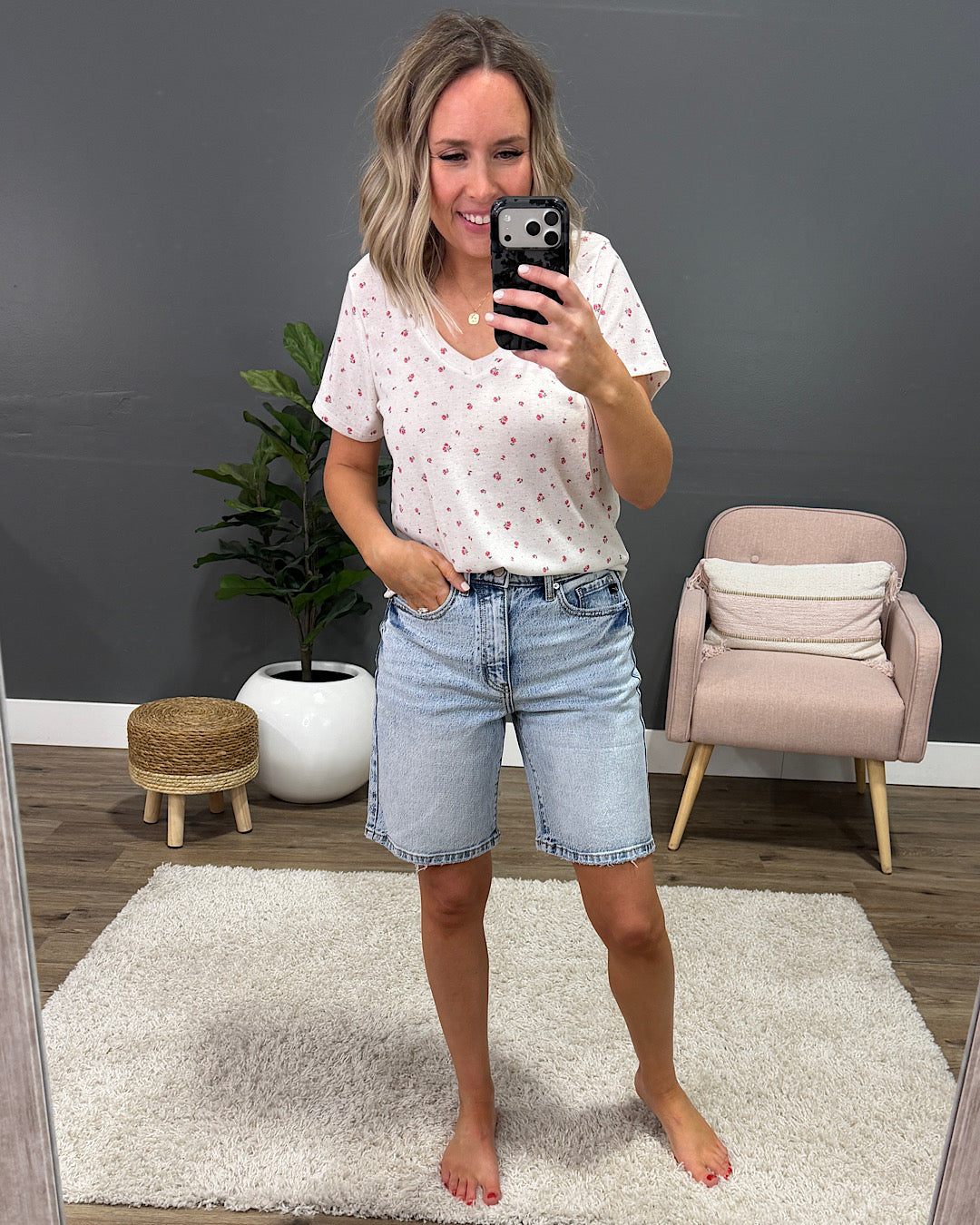 KanCan Londyn Bermuda Jean Shorts KanCan