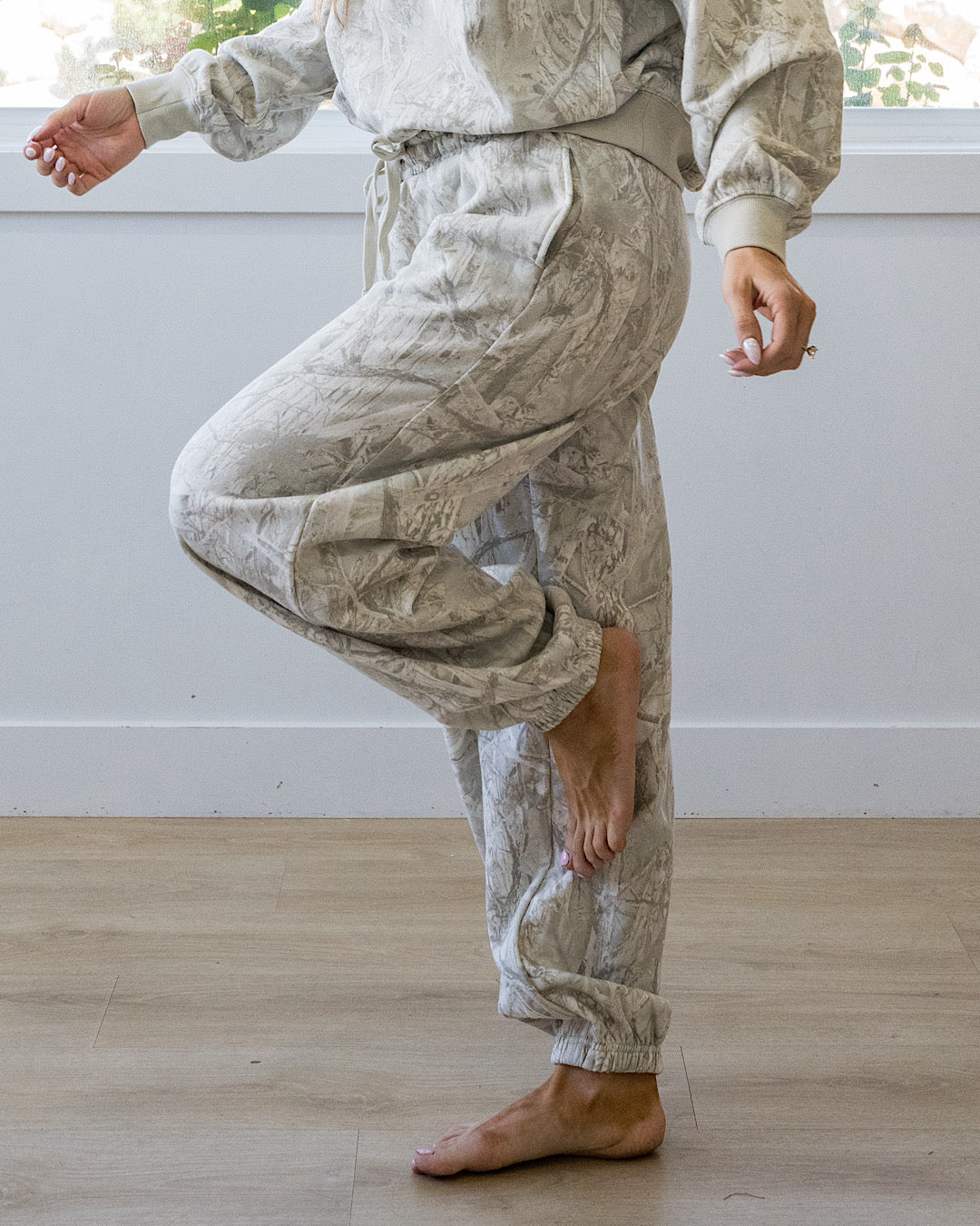 Gray Camo Joggers Double Zero