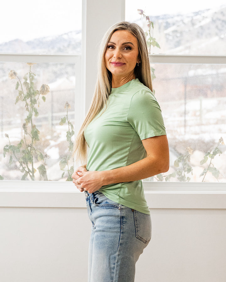 NEW! Blair Short Sleeve Top - Sage Michelle Mae