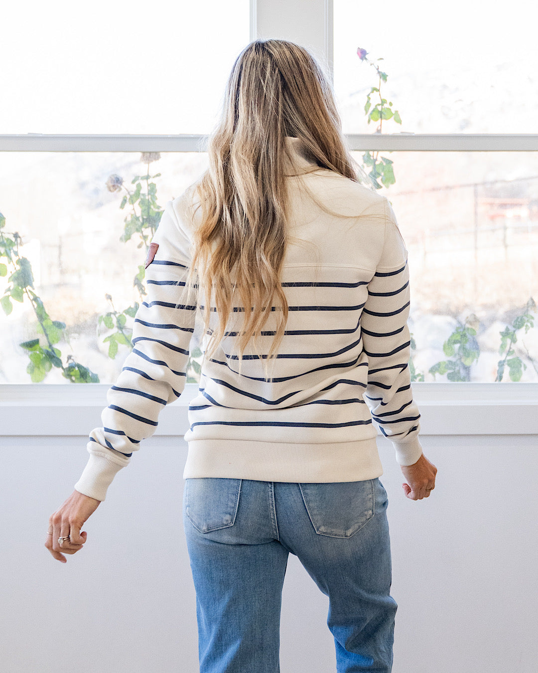 Wanakome Caro High Neck Sweatshirt - Ivory Wanakome