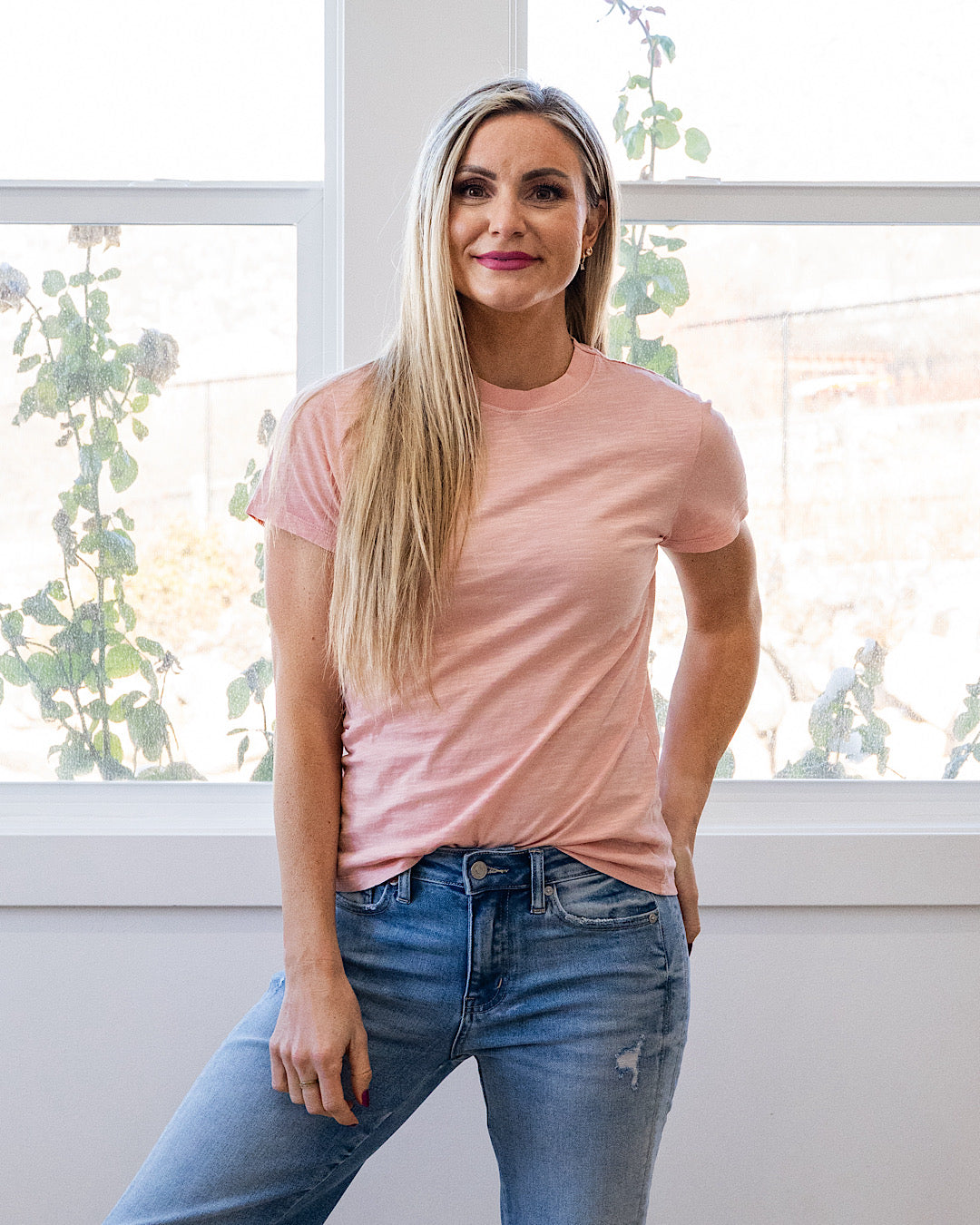NEW! Melinda Short Sleeve Top - Peony Pink Be Cool