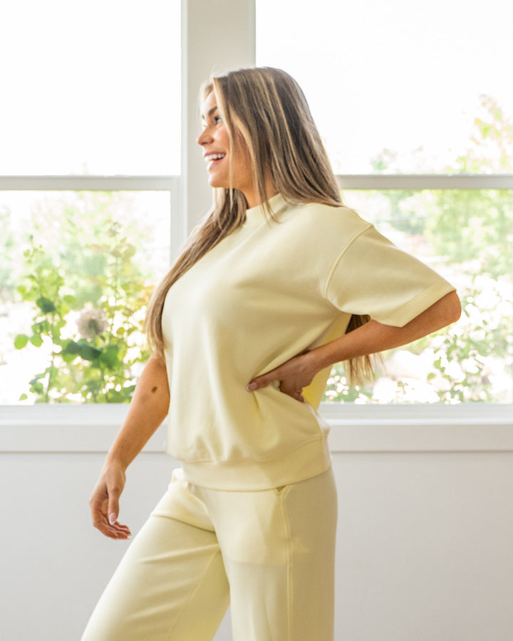 NEW! Macey Scuba Fabric Top - Lemonilla Rae Mode