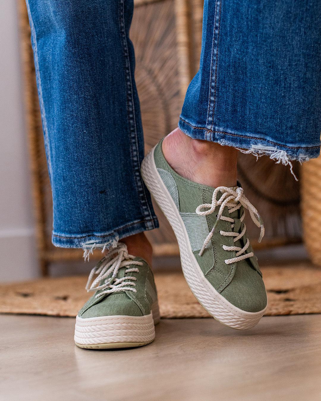 Blowfish Super Slide Sneakers - Pistachio FINAL SALE Blowfish