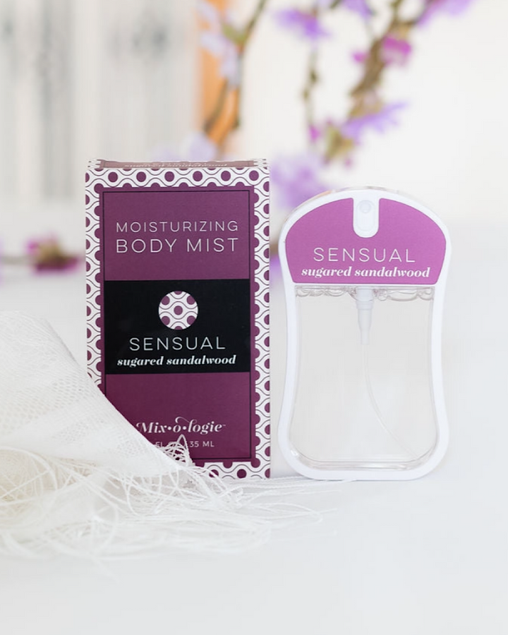 Moisturizing Body Mist Perfume - 12 Scents Mix-o-logie Sensual - Sugared Sandalwood