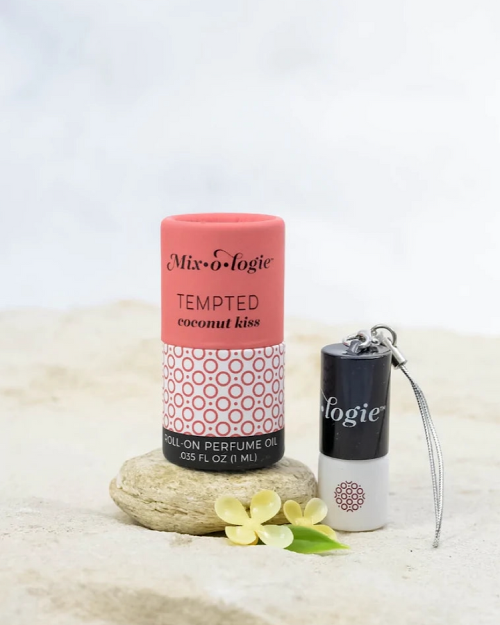 Mini Rollerball Keychain Perfume - 12 Scents Mix-o-logie Tempted - Coconut Kiss
